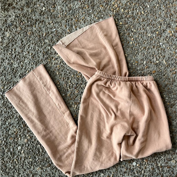 aerie offline tan flared sweatpants size xs - Picture 2 of 5